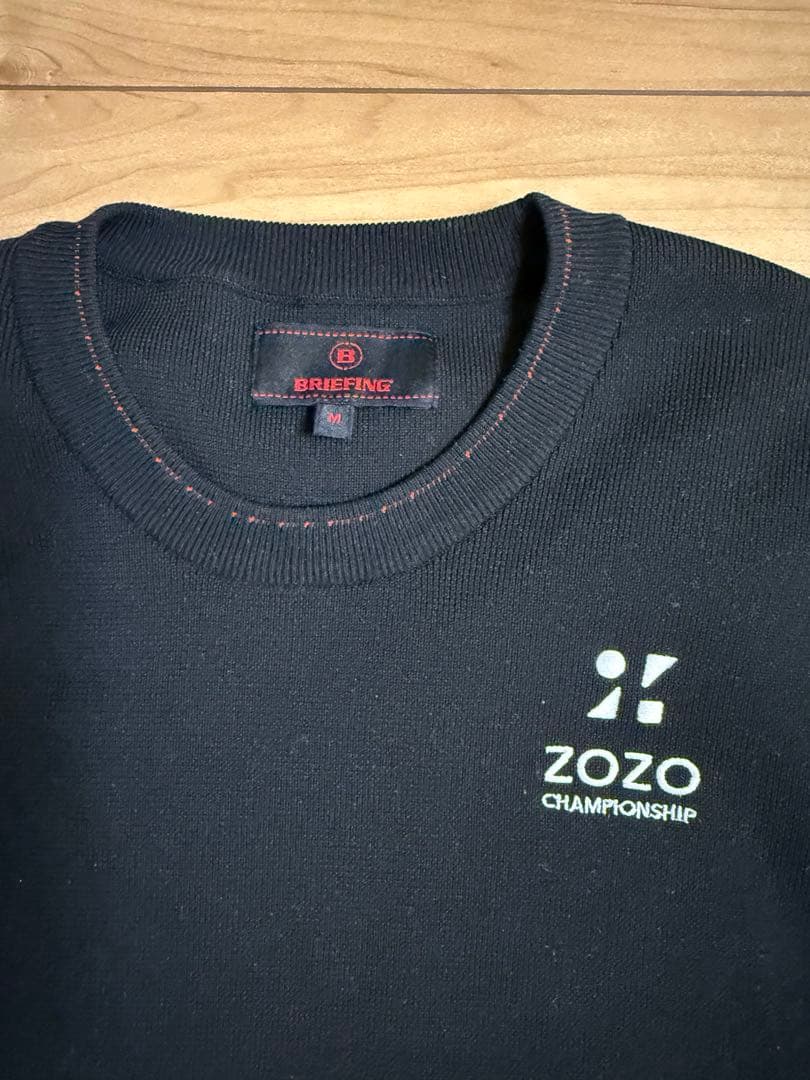 ZOZO Champion 長袖セーター 黒ブリーフィング