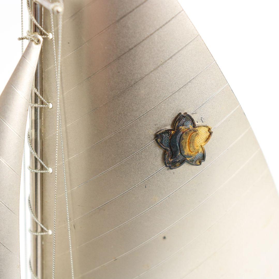 銀製刻印 銀製 シルバー 帆船 ヨット 約100g　V367　GK1