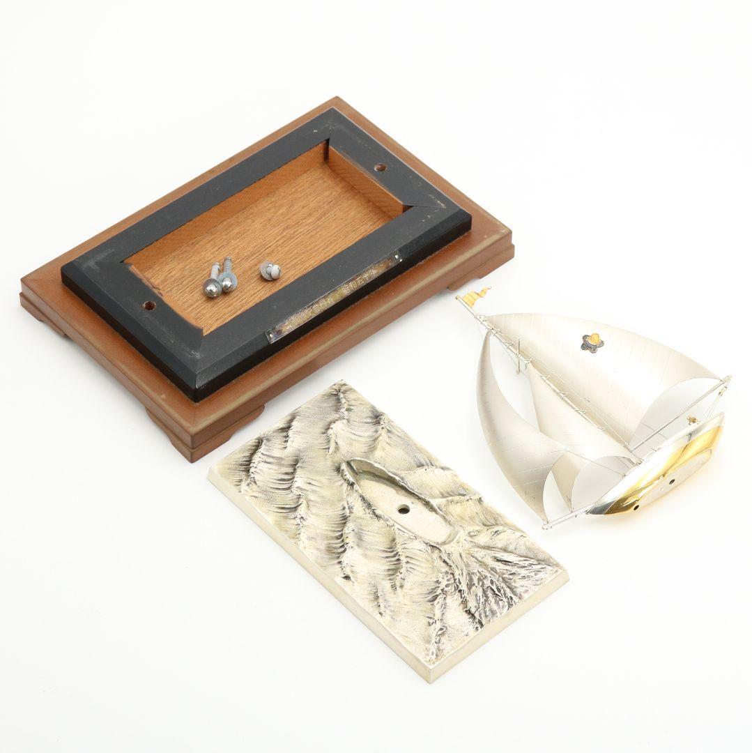 銀製刻印 銀製 シルバー 帆船 ヨット 約100g　V367　GK1