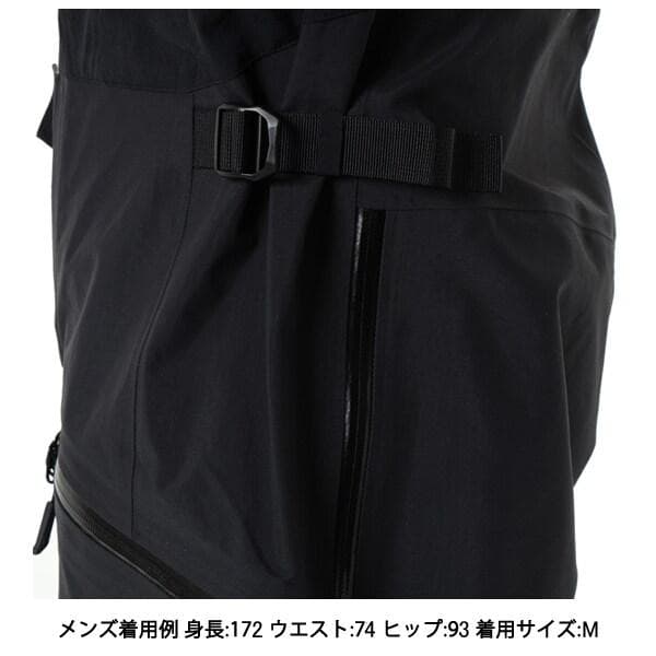 未使用 SALOMON メンズ アブソルート 3L ビブ スノーパンツ S 黒