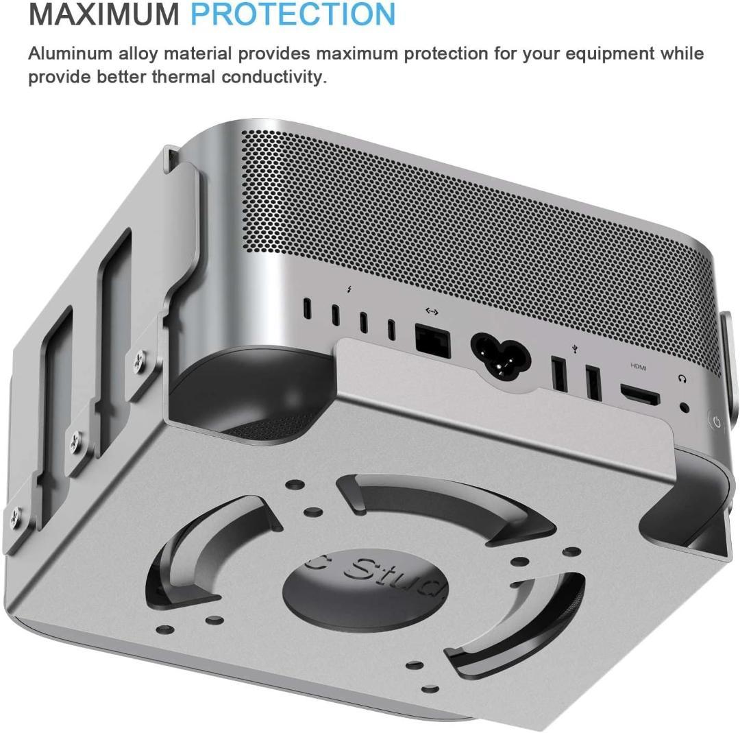 Mac Studio専用、アルミニウム マウントアクセサリー（VESA対応）
