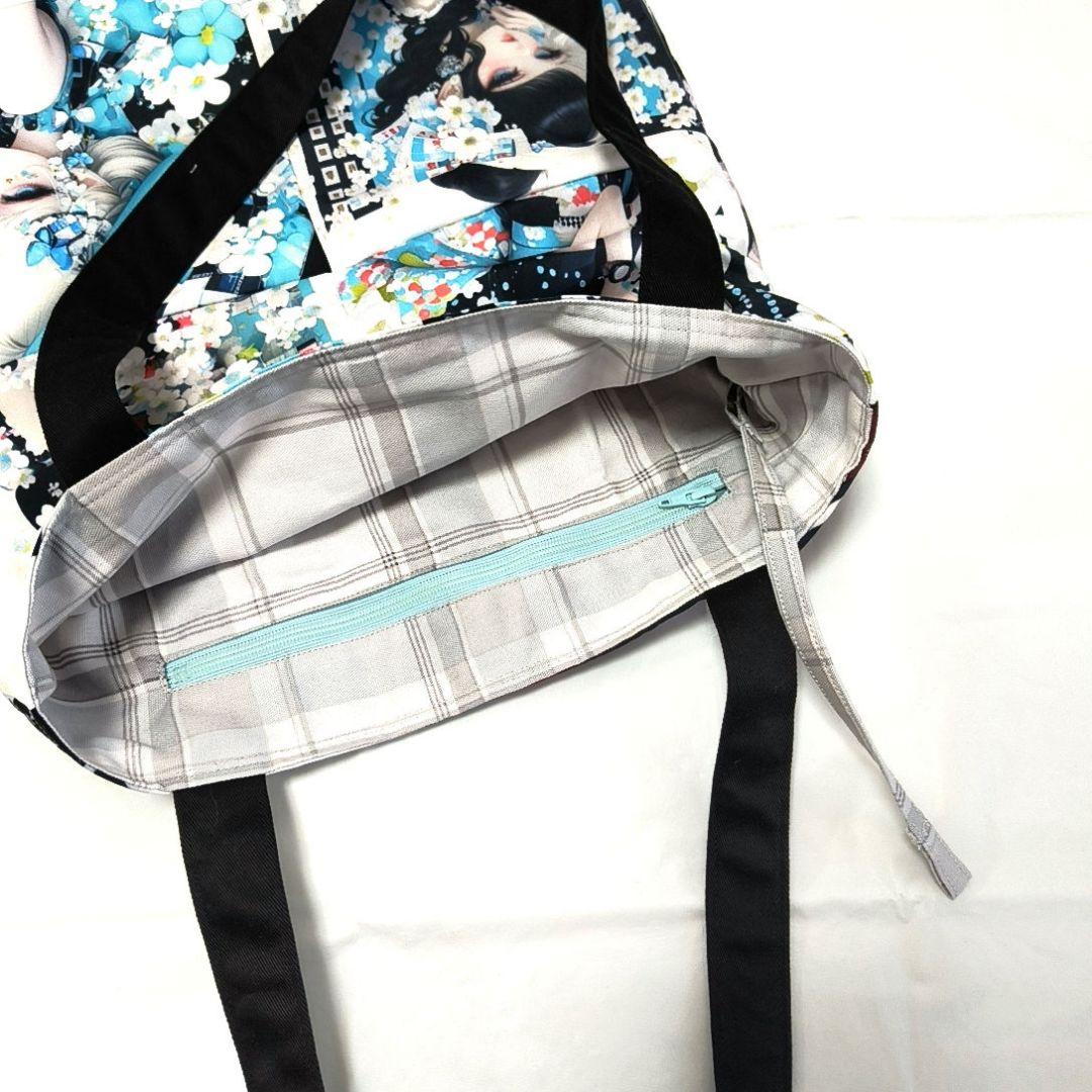 La luna様】ハンドメイドオーダー★女の子★フラットトートバッグ&巾着　5点