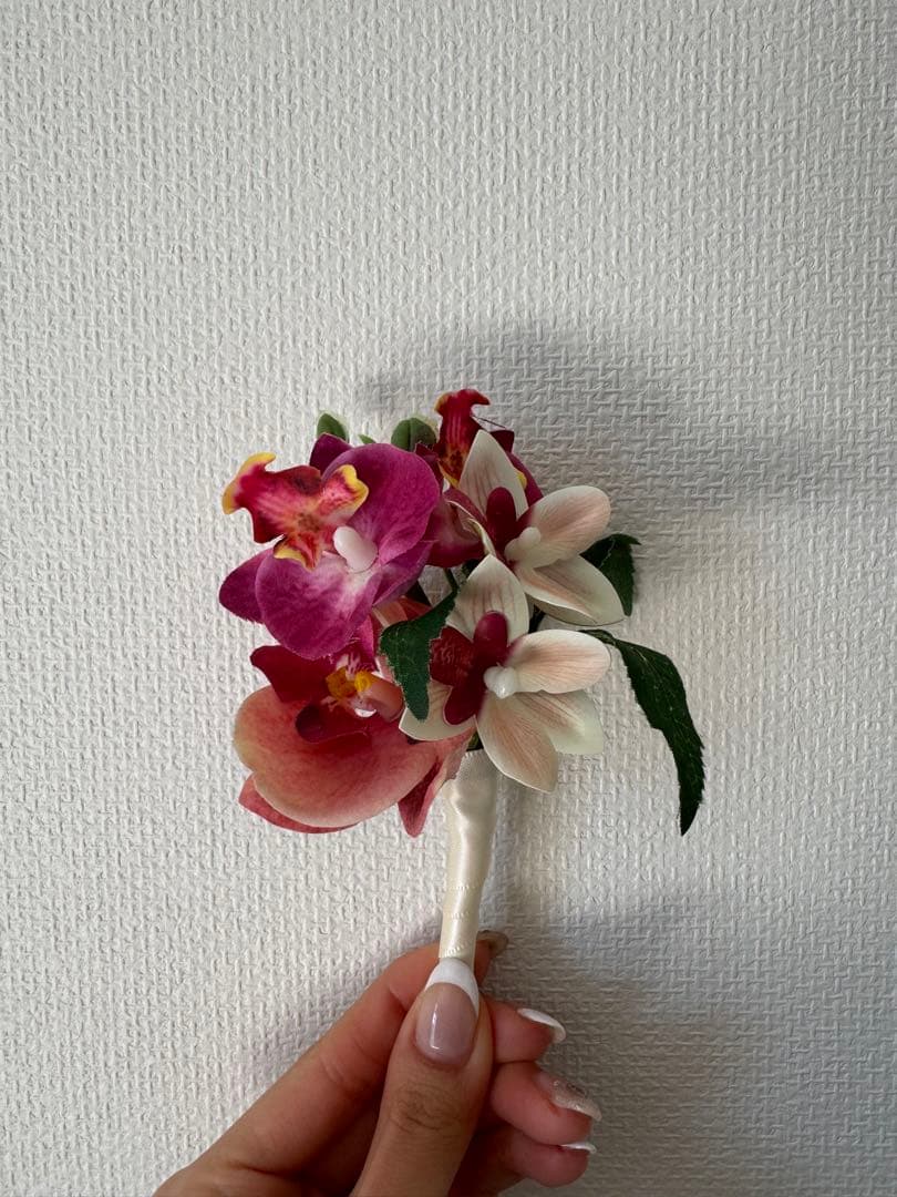 ブーケ　アーティシャルフラワー　ブートニア　結婚式　前撮り　ウェディング