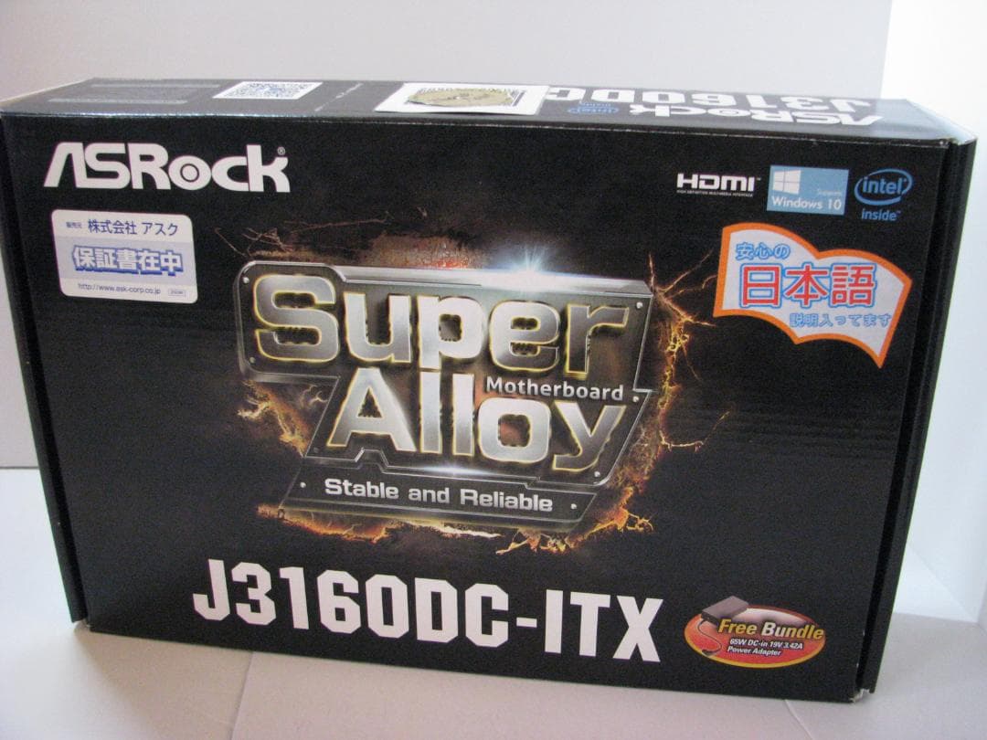 ASRock (アスロック) J3160DC-ITXマザーボード+DDR3メモリ