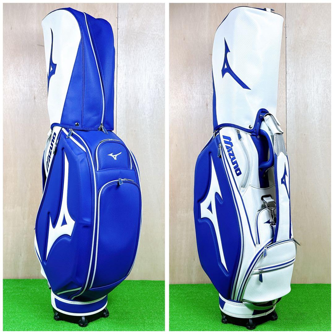 ★美品 MIZUNO キャディバッグ 9.5型 アスリートツアーレプリカ 美津濃