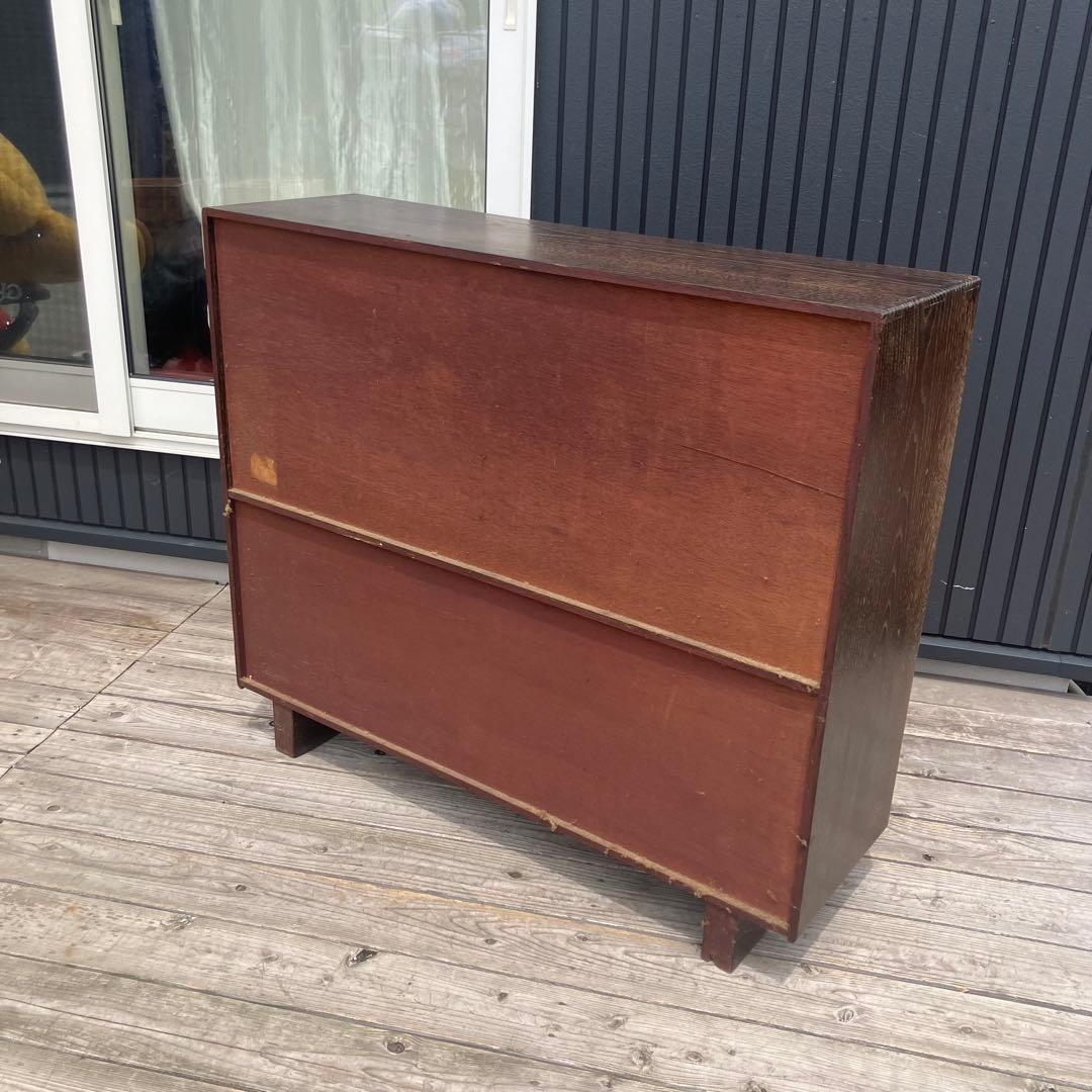 昭和レトロ ミッドセンチュリー 古家具 飾り棚 彫刻サイドボード ディスプレイ