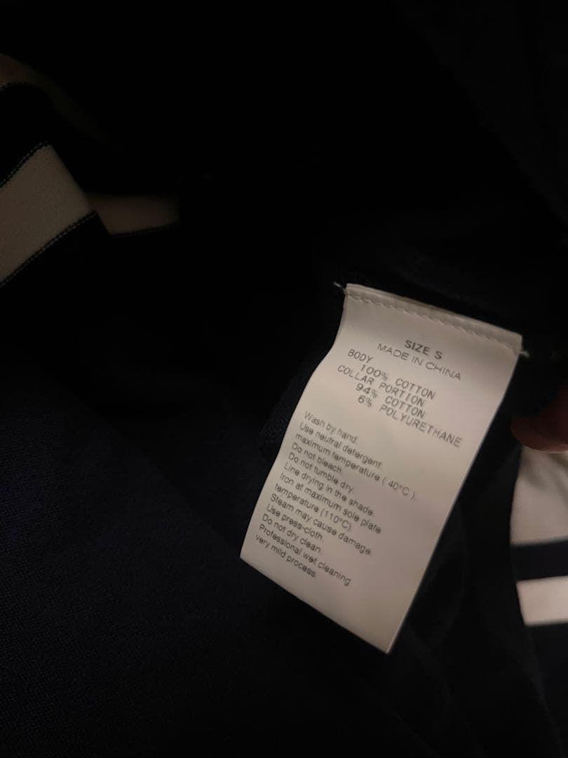 Wasted Youth ストライプ ラガーシャツ ネイビー