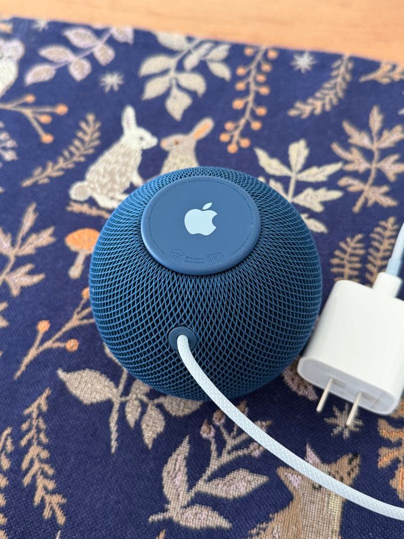 【美品】Apple Pod mini ブルー 充電器付き