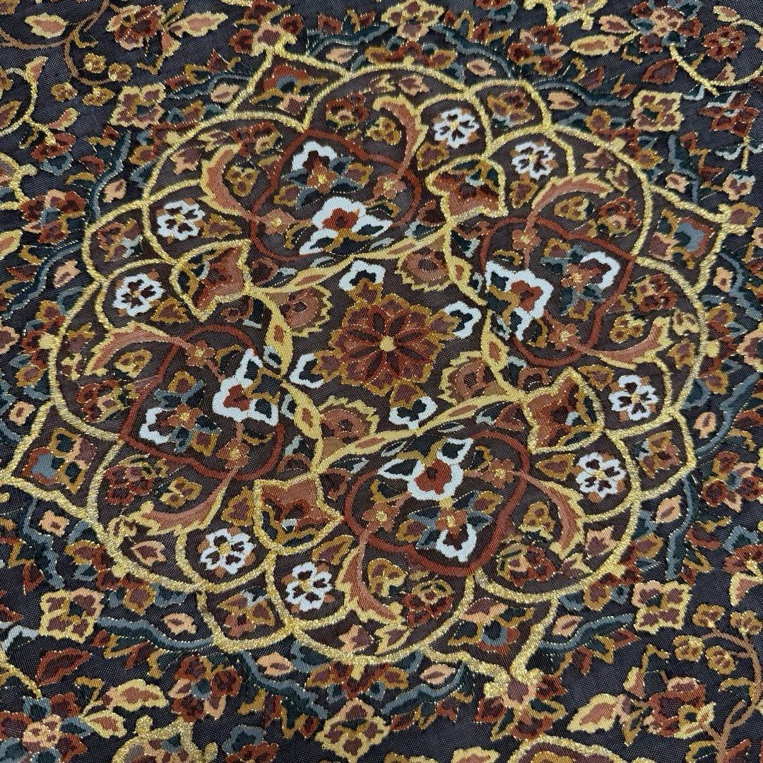 m-91 明綴れ 蘇州・汕頭刺繍　金糸 正絹 袋帯　未使用極美品