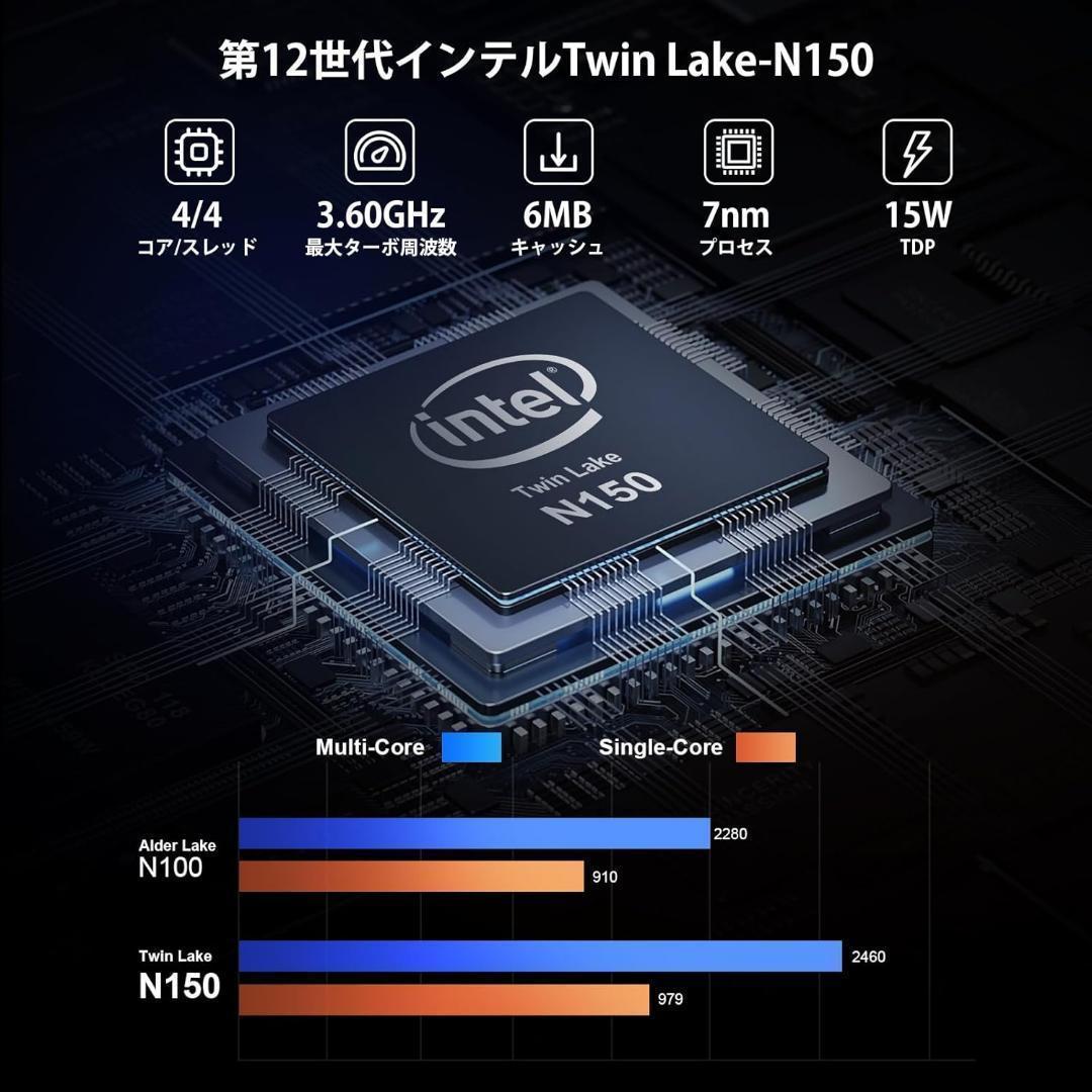 ミニpc 第12世代インテルTwin Lake-N150 minipc 16GB