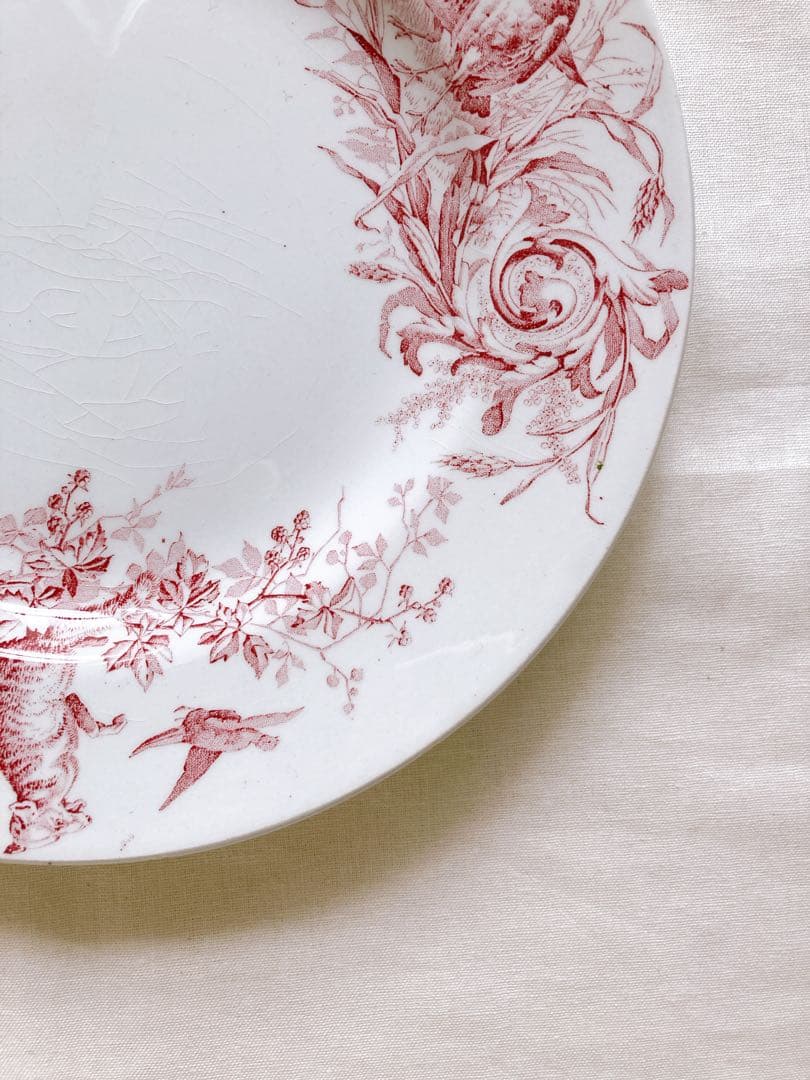 フランスアンティーク　LUNEVILLE chasseシリーズ ディナー皿①