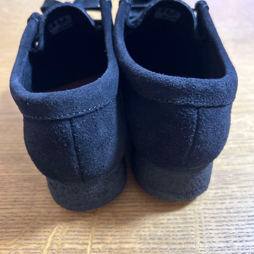 CLARKS クラークス　レディース　ワラビー　ブラックスエード　２２センチ