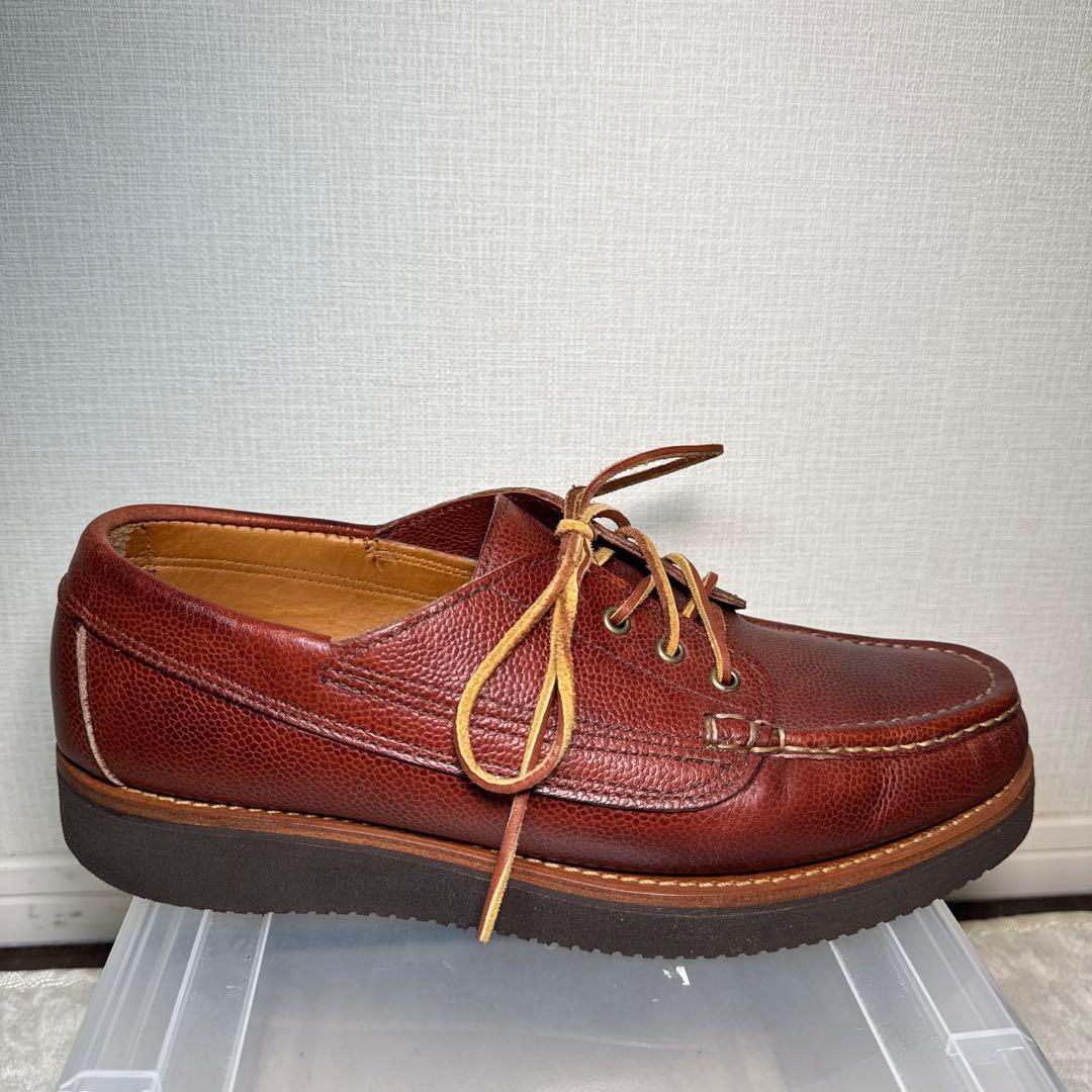 極美品　ユケテン　デッキシューズ　モカシン　ブラウン　9