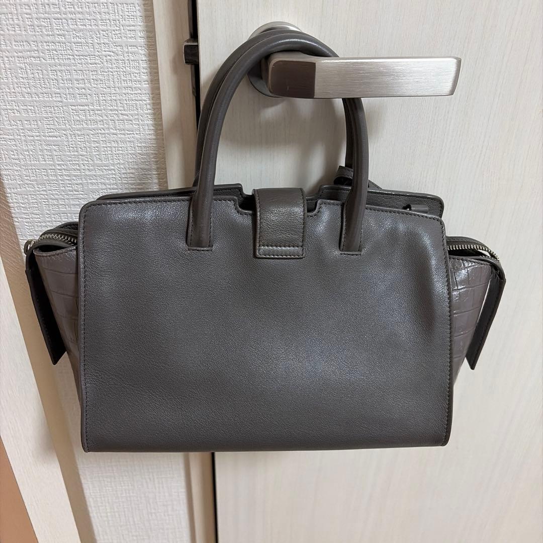 バッグ　グレー　イブサンローラン　ダウンタウンカバス