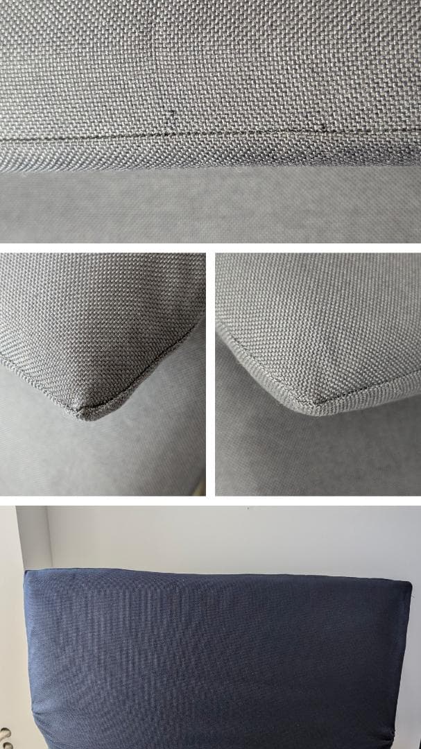 USED MUJI 無印良品 リクライニング ラウンジソファ ネイビー 廃番