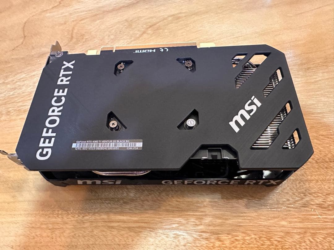 グラフィックボード・グラボ・ビデオカード MSI GeForce RTX 4060 Ti 8G VENTUS 2X