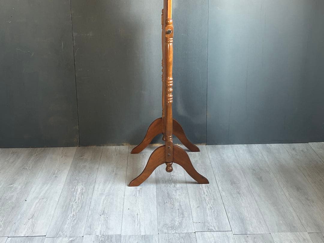 希少　ヴィンテージ　オーバル型　ミラー　スタンドミラー　縦長　ろくろ　SS