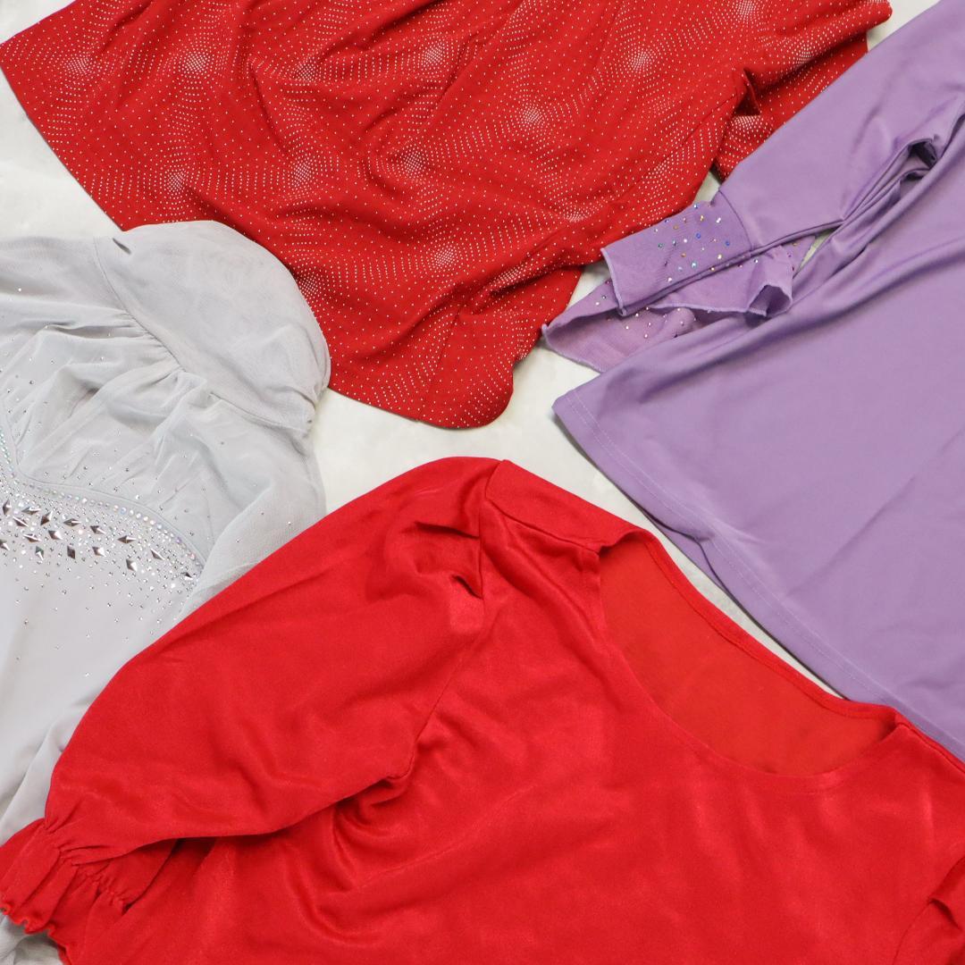 【美品 社交ダンス 衣装 レッスン着 40点 セット】ブラウス トップス 40着