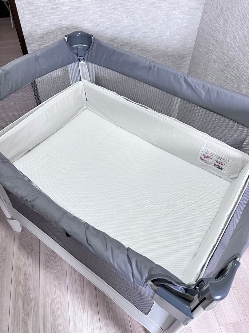 アップリカ ココネルエアー AB ベビーベッド グレーベアー