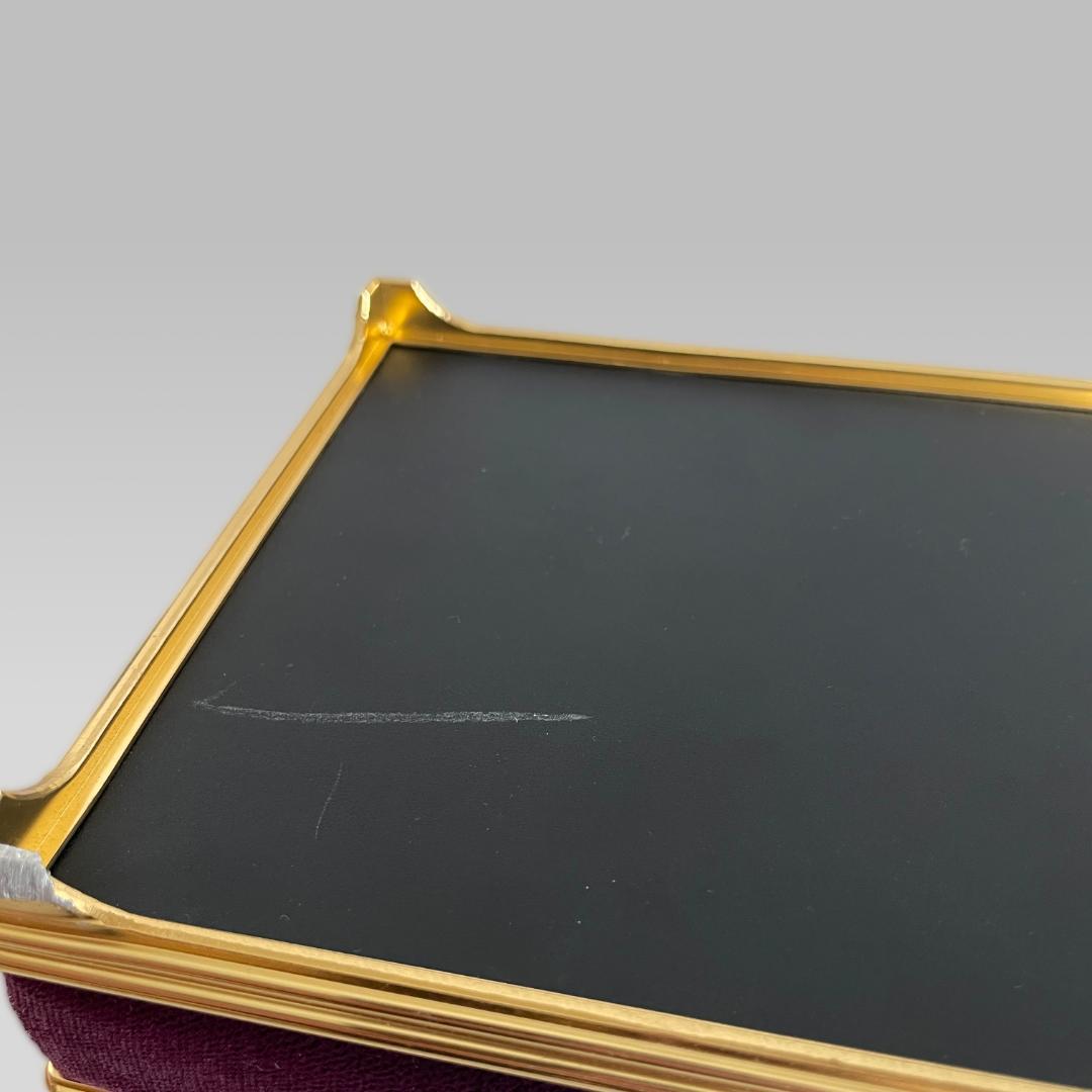 80s【ヴィンテージ】ベロア クラシックデザイン ジュエリーボックス ケース