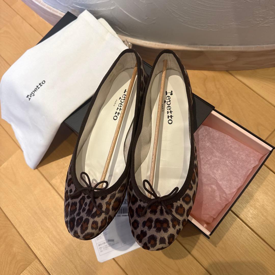 Repetto レオパード　バレエシューズ　36.5 new size