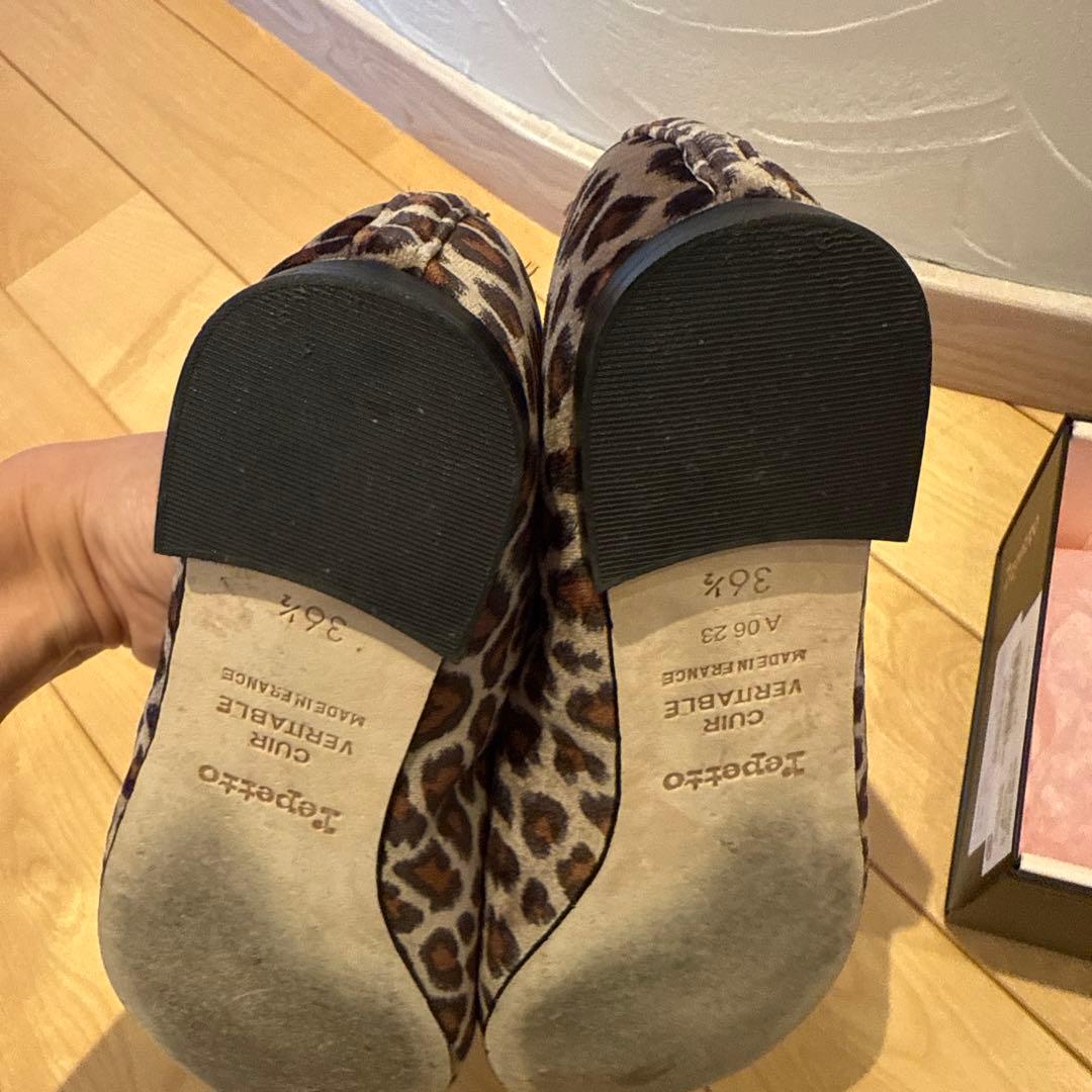 Repetto レオパード　バレエシューズ　36.5 new size