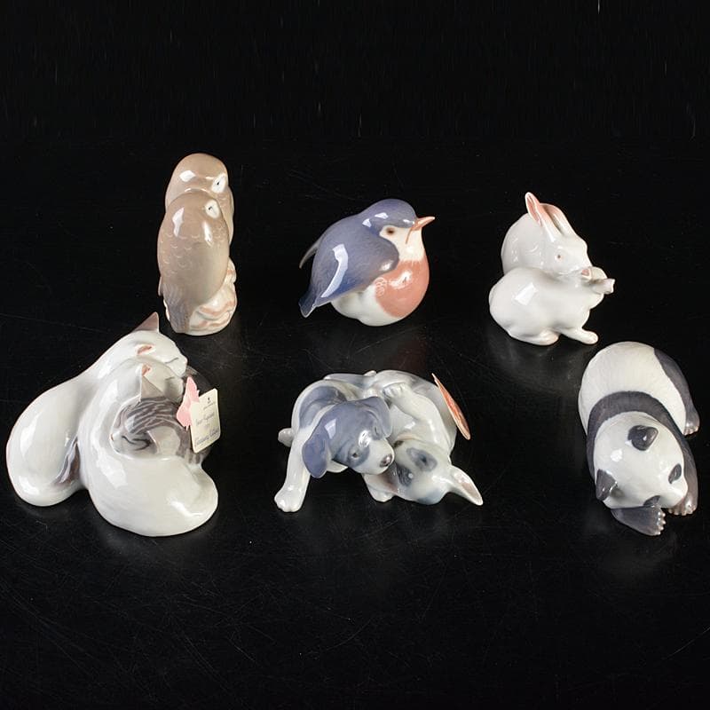 ロイヤルコペンハーゲン　アニマル　フィギュリン　置物　6点まとめて　MR7221