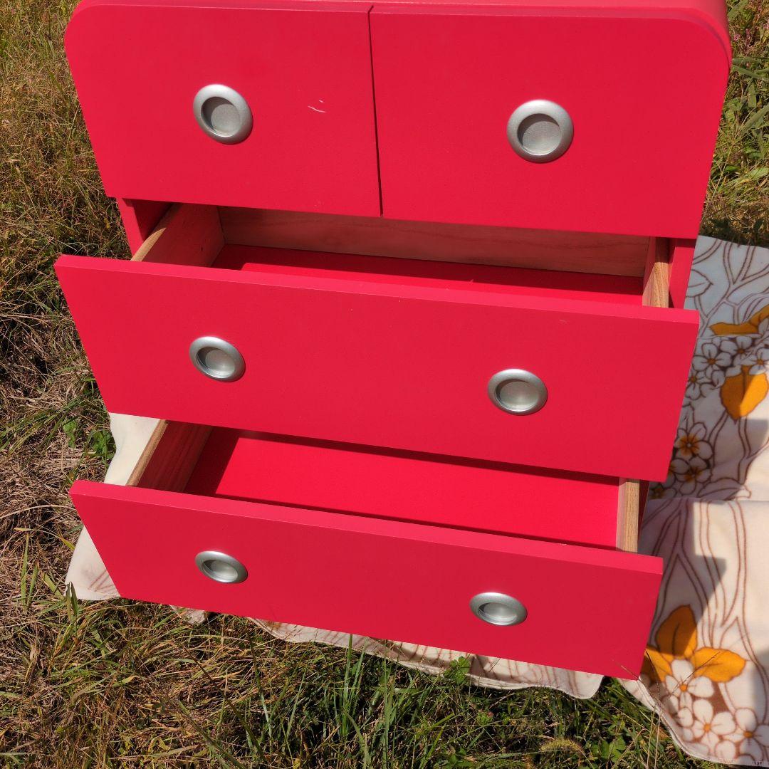 昭和レトロ チェスト 脚付き 引出し 収納 キャビネット ポップ 店舗 カフェ