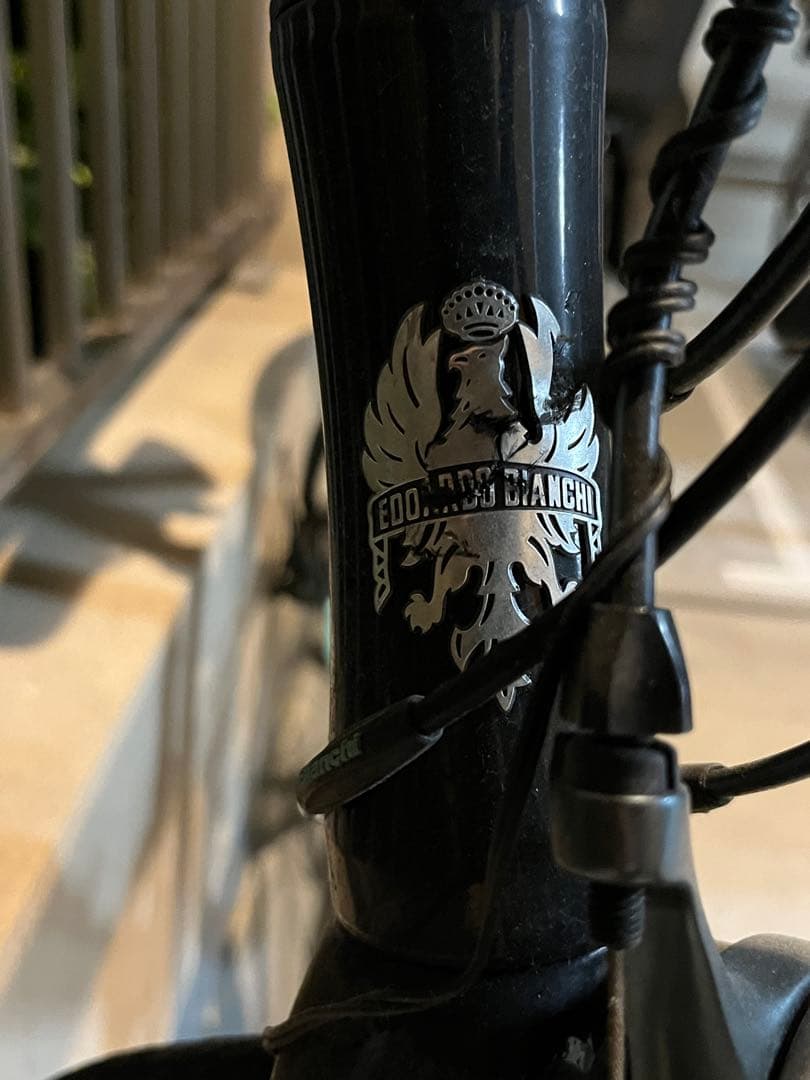 Bianchiロードバイク ブラック/ターコイズ