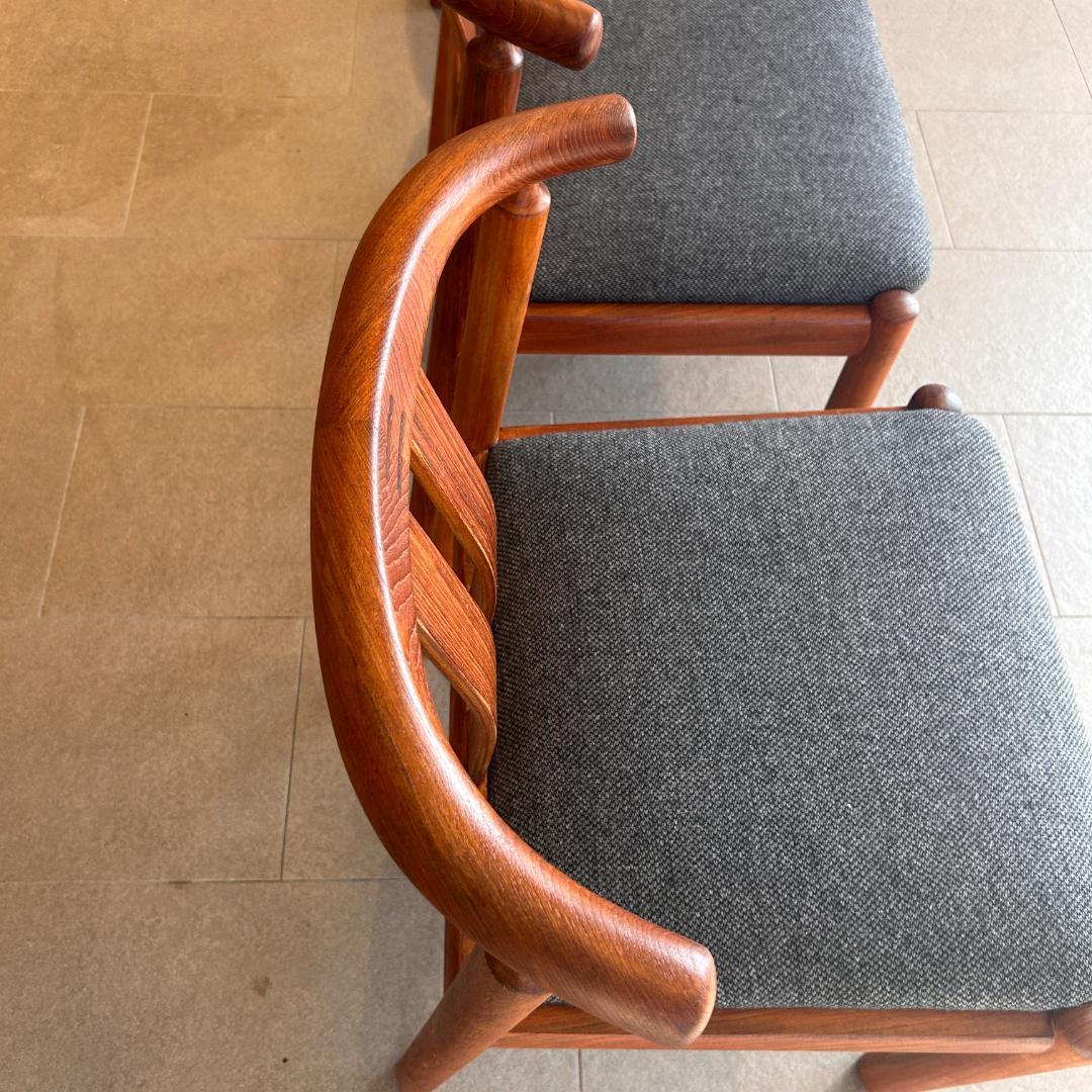 【希少】♥北欧 Uldum Møbelfabrik ダイニングチェア　4脚セット