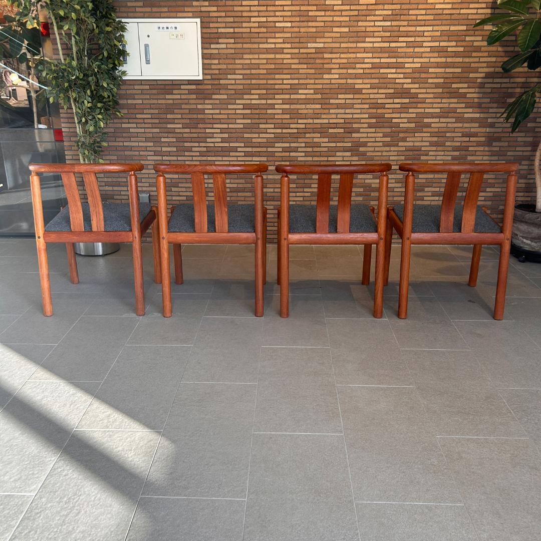 【希少】♥北欧 Uldum Møbelfabrik ダイニングチェア　4脚セット