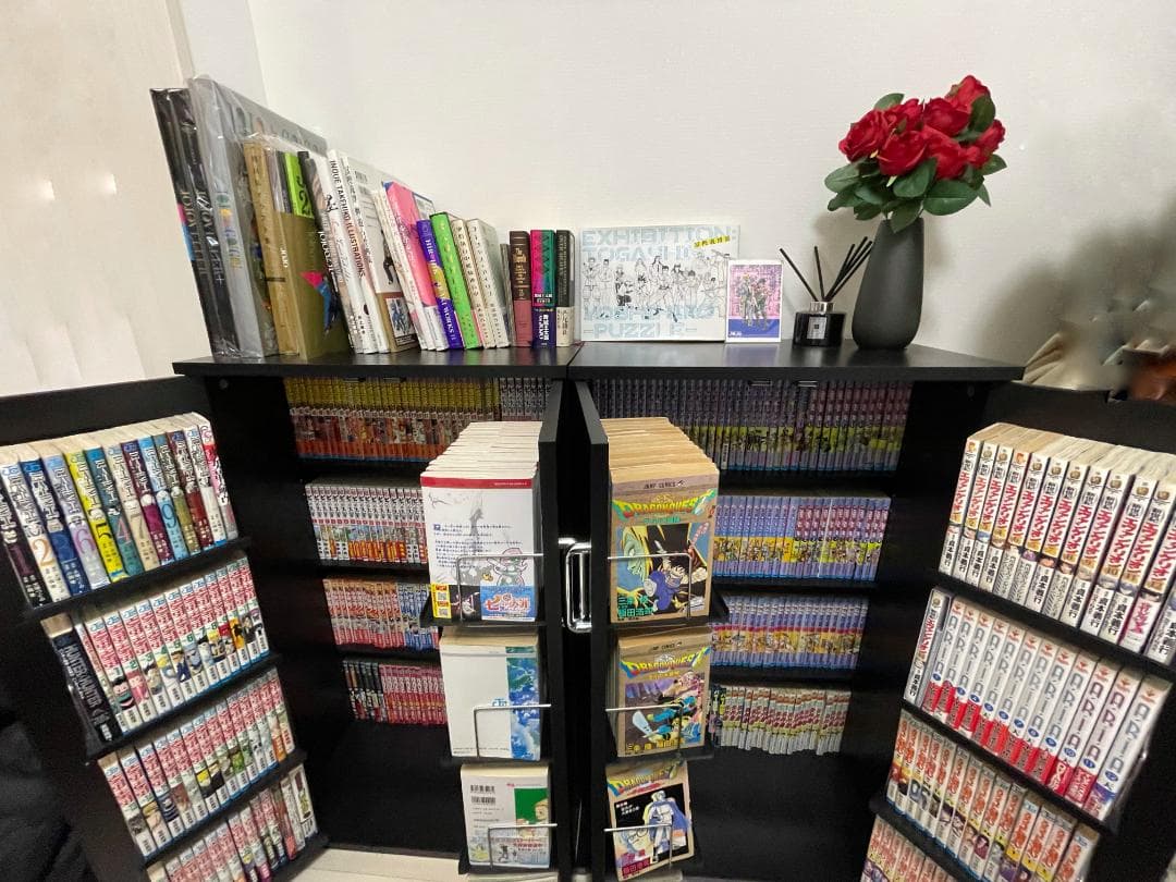 【美品】本棚 大容量 組立済み （ブラック）