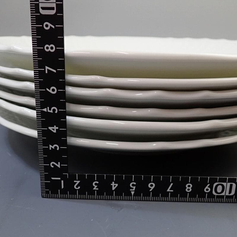 RU-6197　リチャードジノリ　ベッキオホワイト　プレート26㎝　6枚