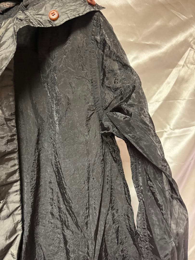 BLACK COMME des GARCONS シースルーモッズコート　XL