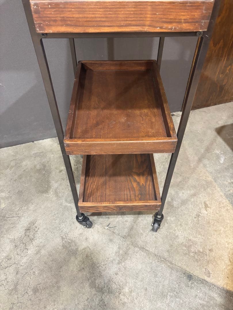 スチールワゴン　アイアンウッドワゴン