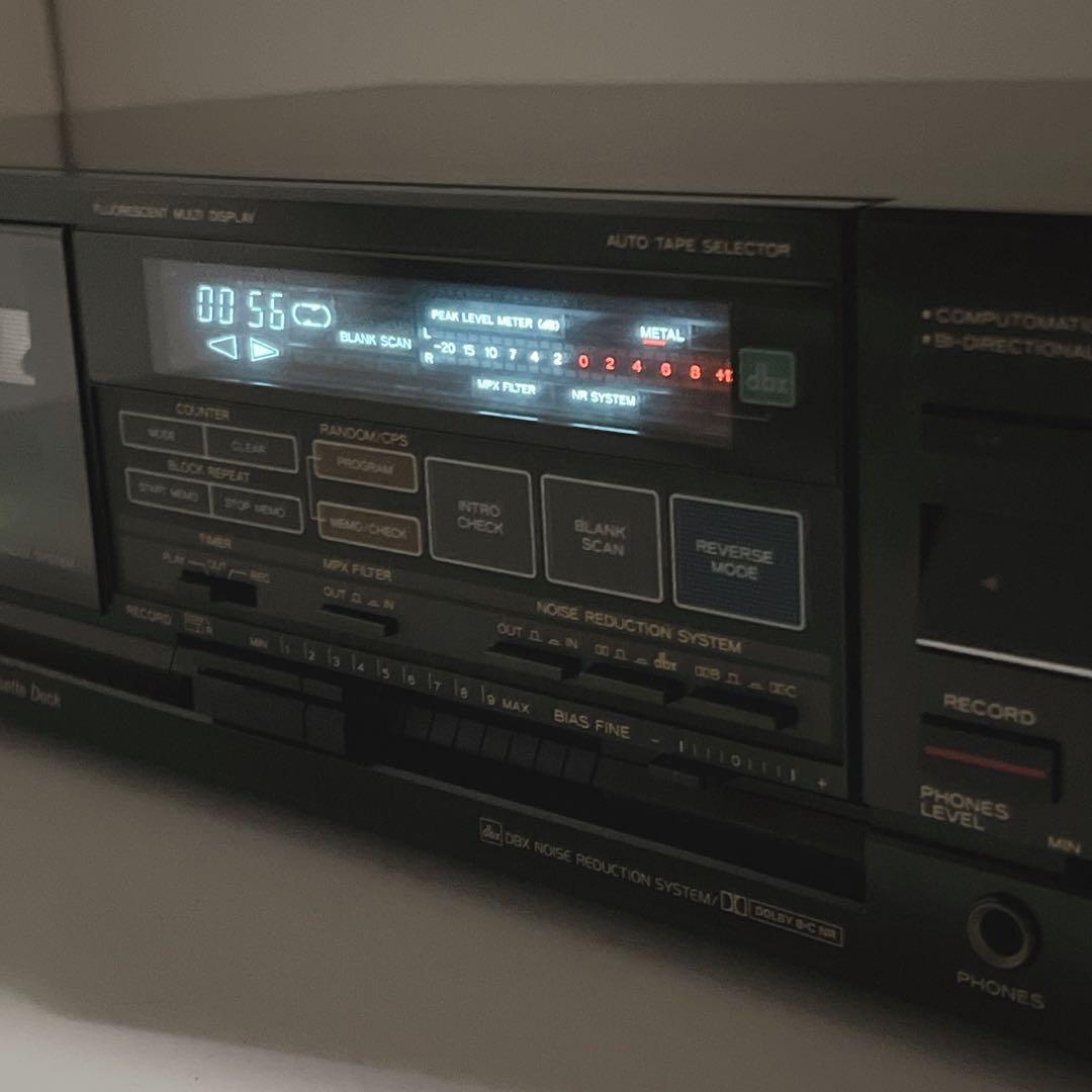 【良品・動作品】 TEAC R-606X カセットデッキ 再生OK dbx