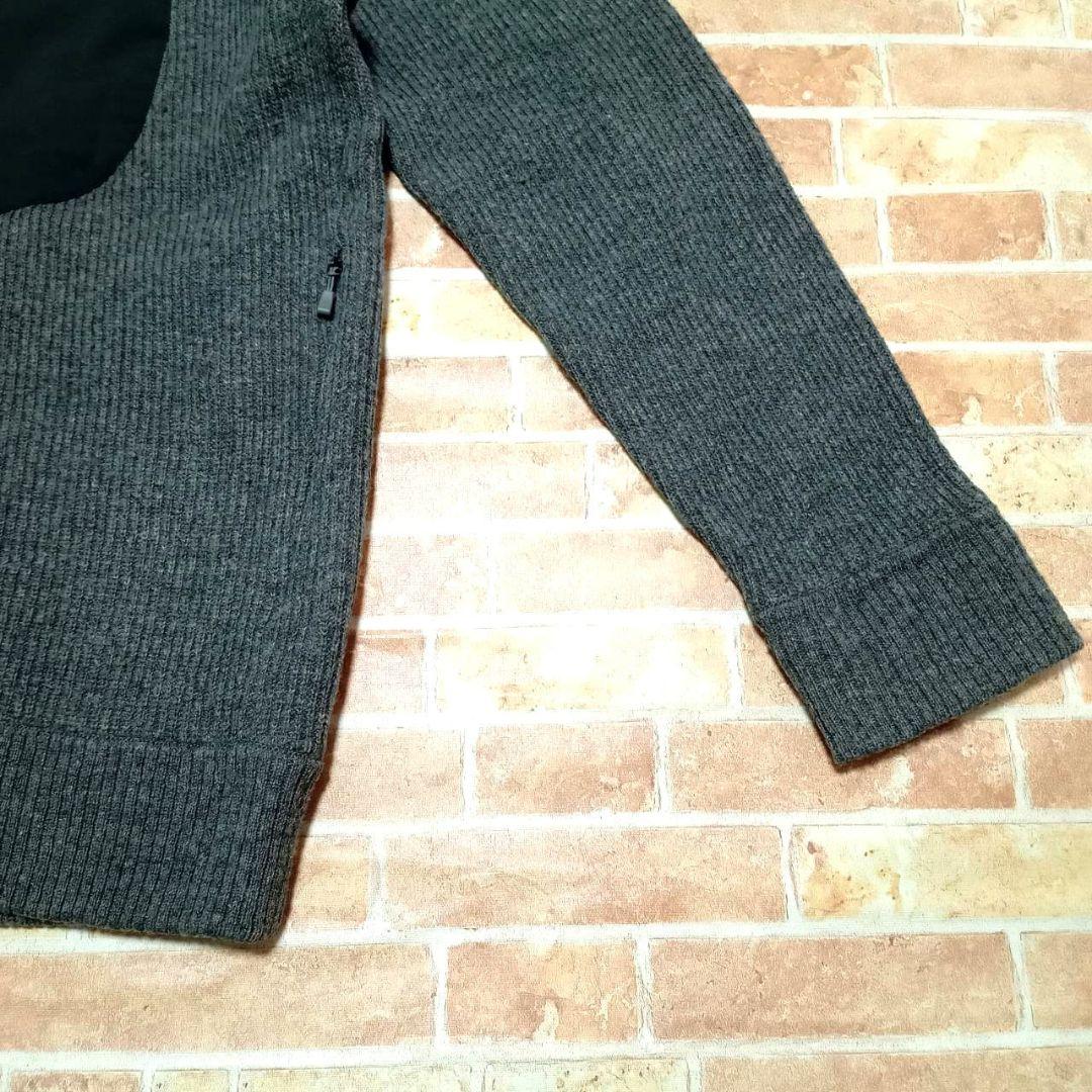 モンベル ミッテルレギ フルジップセーター 　グレー　メンズL