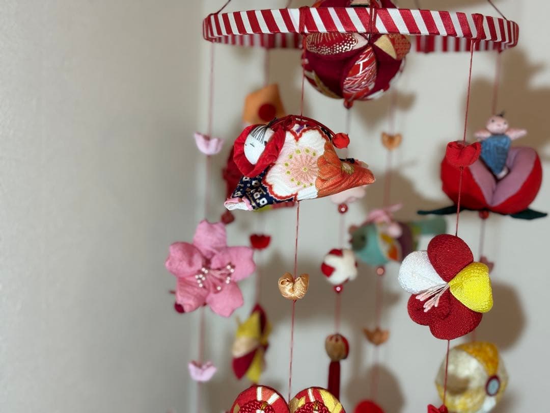可愛いつるし雛No.175・ひな祭り・桃の節句・さげもん吊るし飾り・初節句飾り
