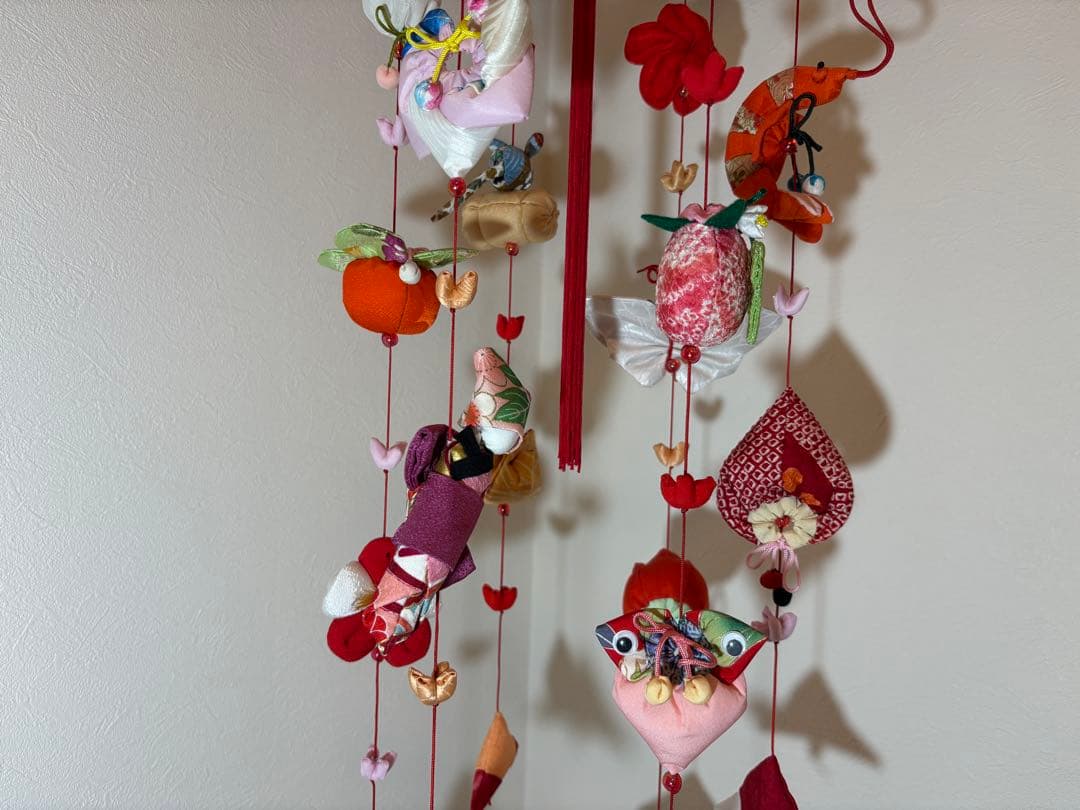 可愛いつるし雛No.175・ひな祭り・桃の節句・さげもん吊るし飾り・初節句飾り