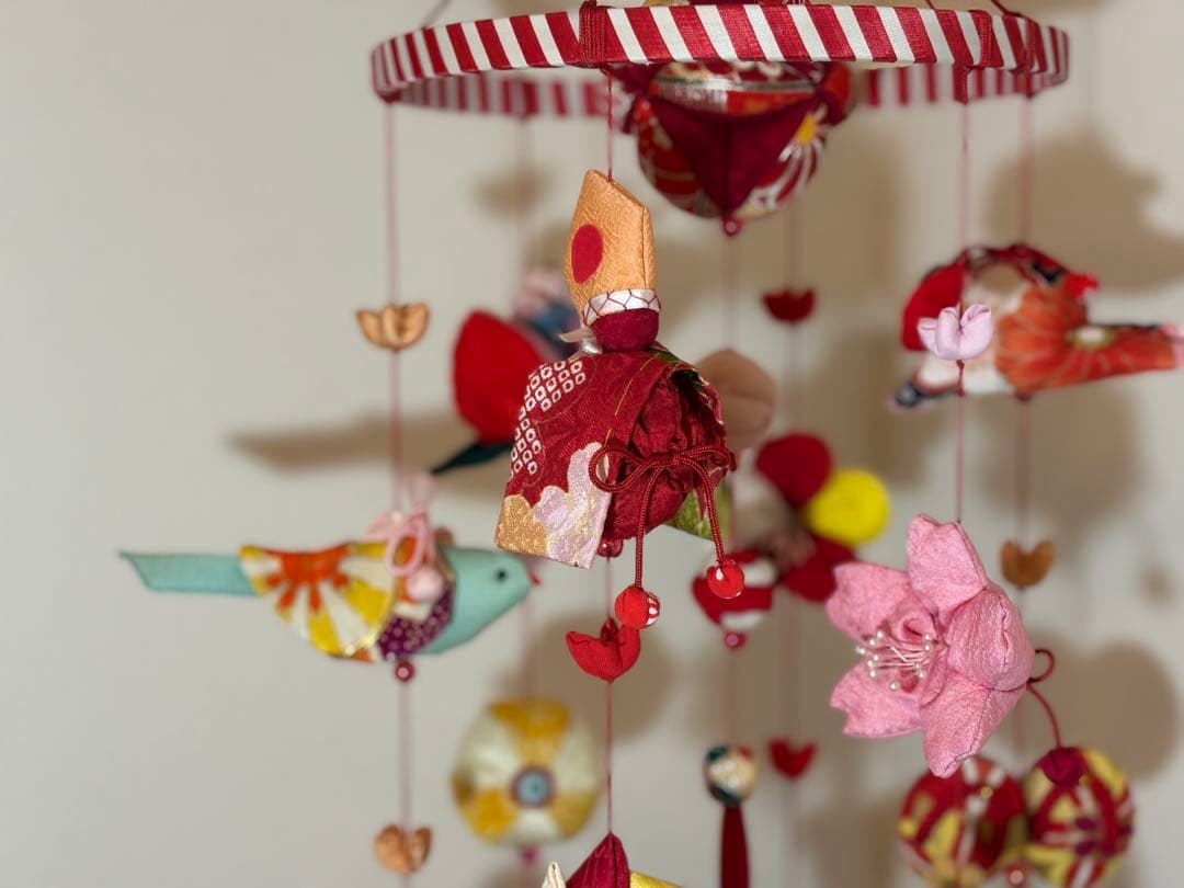 可愛いつるし雛No.175・ひな祭り・桃の節句・さげもん吊るし飾り・初節句飾り