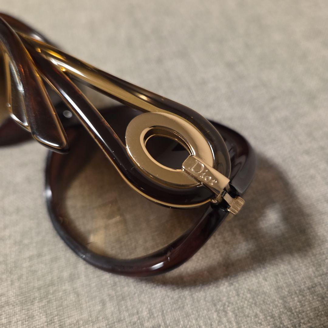 Dior ブラウン オーバーサイズ サングラス