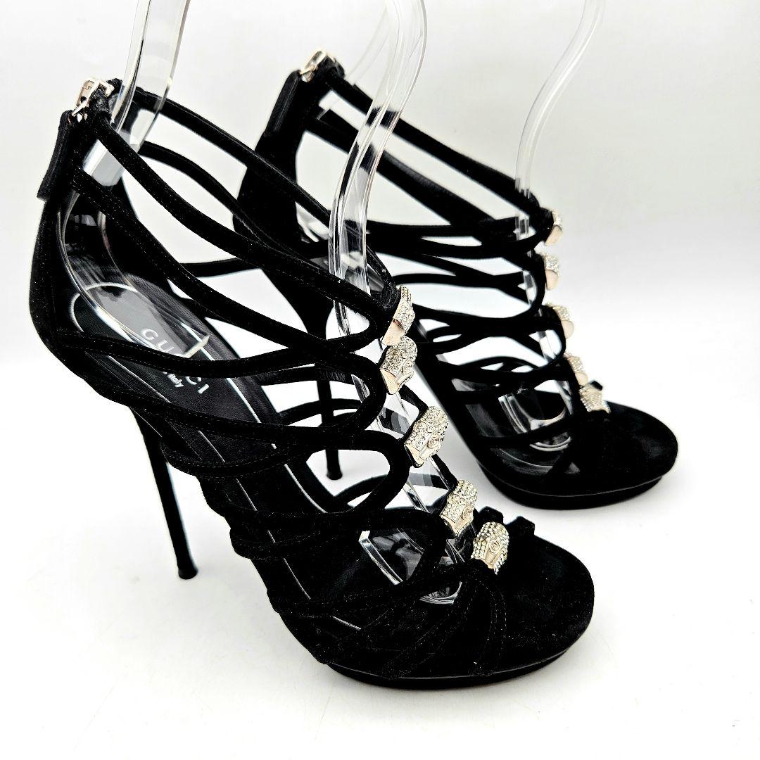 GUCCI ビジュー　ストラップ サンダル 〈721〉