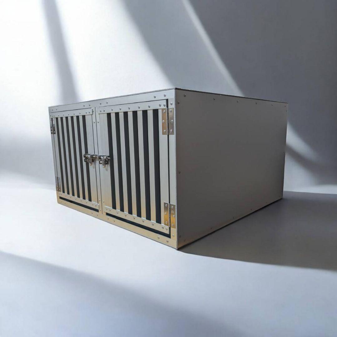 アルミドッグケージ 2頭用 ✳ 中型犬　車載用