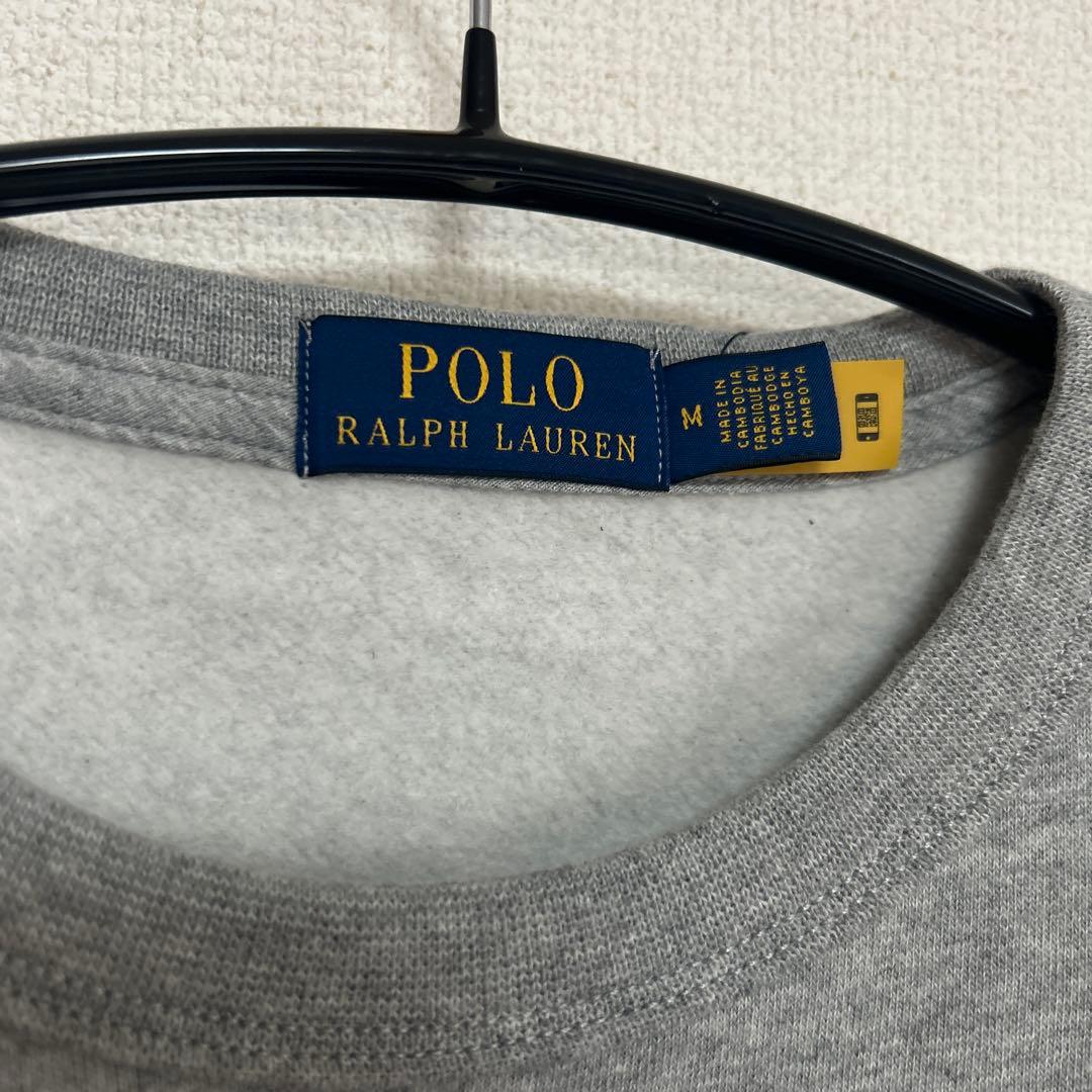 レア！Polo Ralph Lauren RLロゴグレー トレーナー メンズM