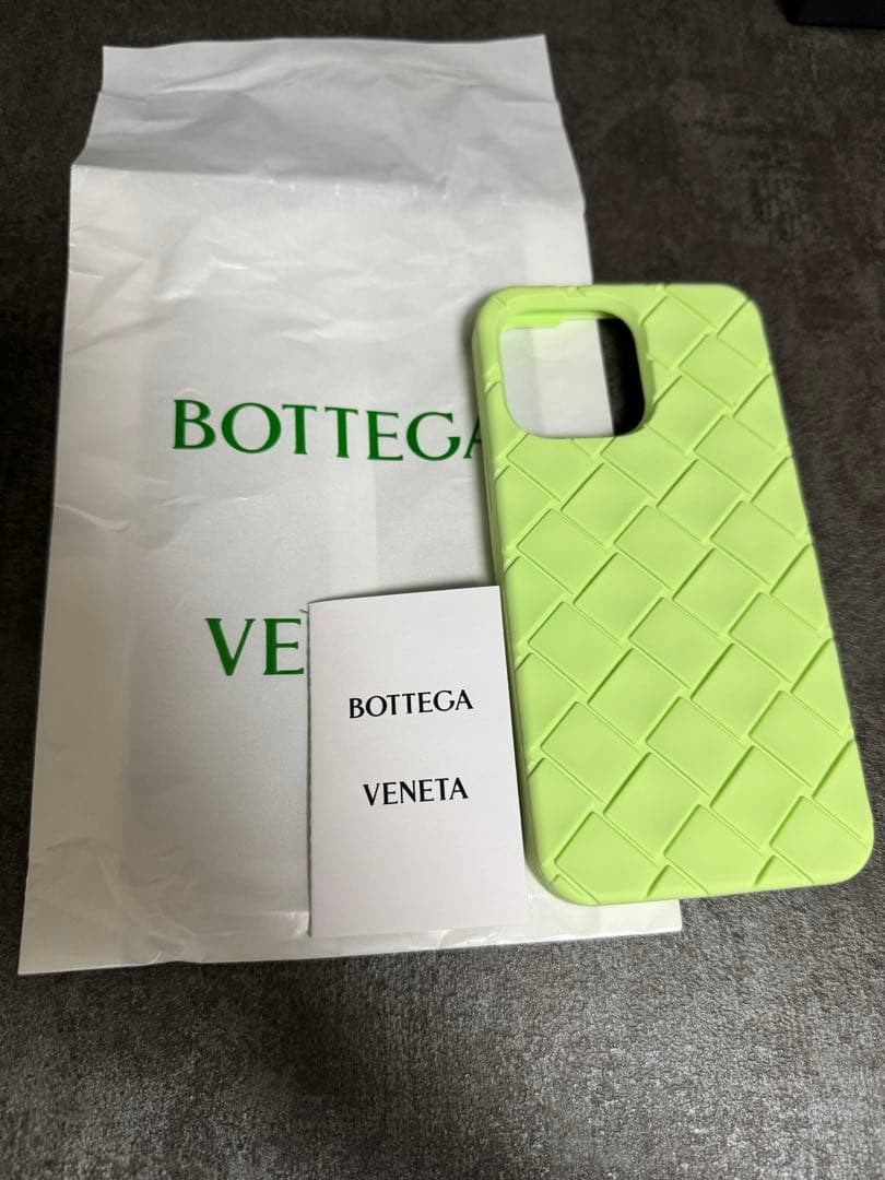iPhone14 pro max ケース ボッテガ グリーン 緑 ライト 黄緑②