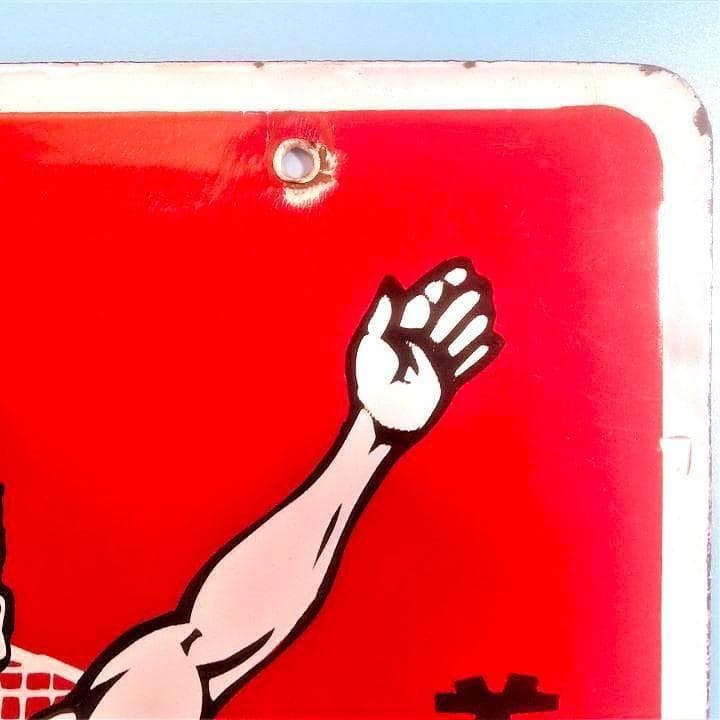 美品★激レア★グリコ琺瑯看板希少★アンティークコレクション★希少品★