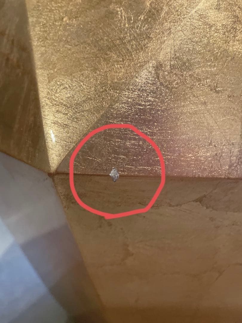 【最終値下】Francfranc ダイヤモンドテーブル ゴールド