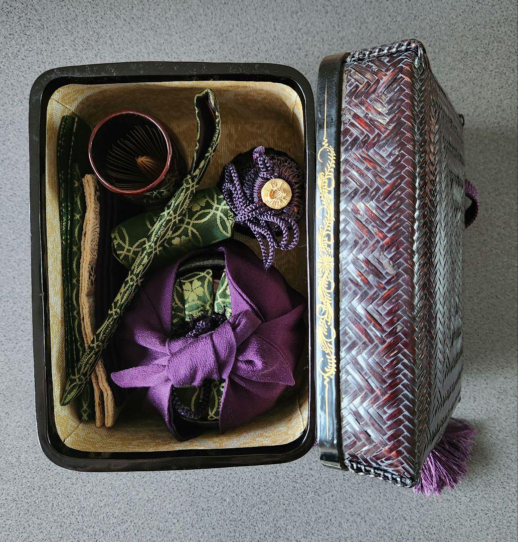 御所籠 茶道具一式 和田鱗司作 茶籠