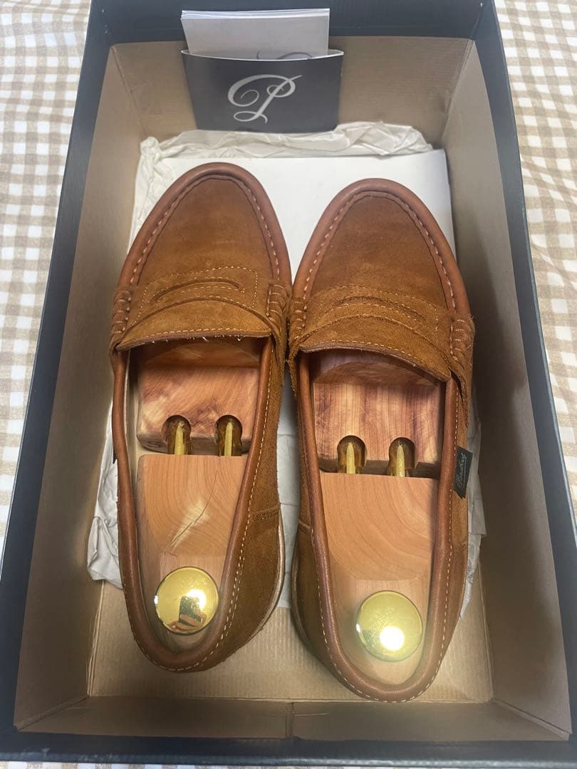 【美品】パラブーツ ランス UK5 ブラウン　スウェード