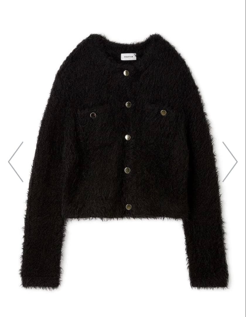 モヘアシャギーニットカーディガン